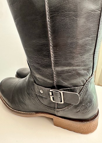 Levis Kadın Siyah %100 Deri Çizme - Görsel 4