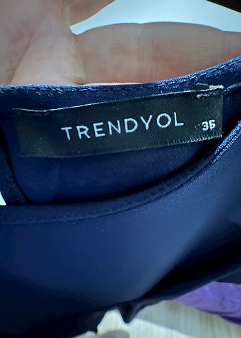 Trendyol Lacivert Kadın Sırt Dekolteli Dizüstü Elbise - Görsel 4