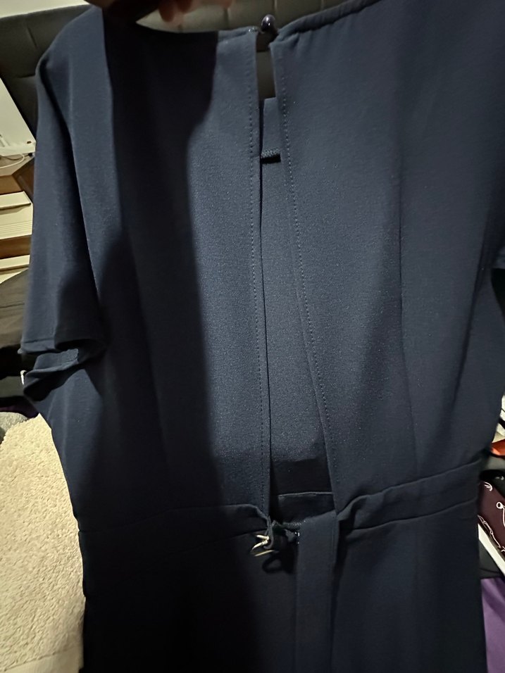 Trendyol Lacivert Kadın Sırt Dekolteli Dizüstü Elbise - Görsel 3