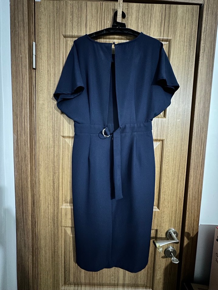 Trendyol Lacivert Kadın Sırt Dekolteli Dizüstü Elbise - Görsel 2