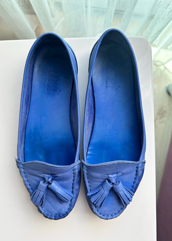 İnci %100 Deri Püsküllü Kadın Babet - Görsel 2