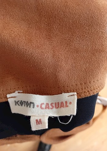 Kahverengi Süet Kadın Şort Tulum - Görsel 3