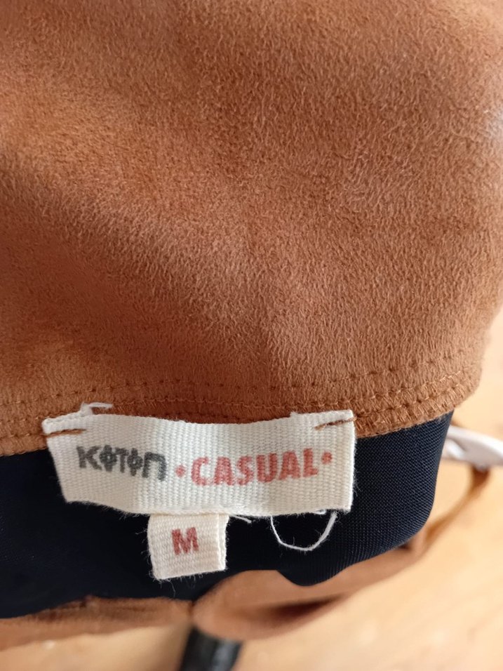 Kahverengi Süet Kadın Şort Tulum - Görsel 3