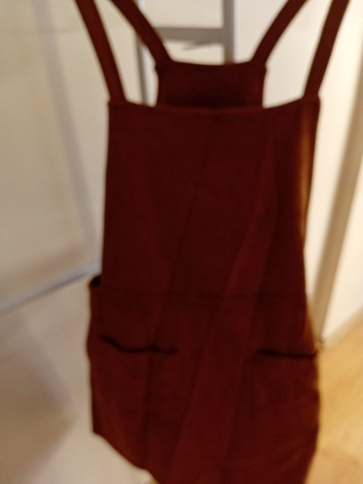 Kahverengi Süet Kadın Şort Tulum - Görsel 4