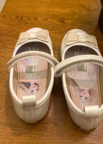 Kız Çocuk Beyaz Rugan Babet Ayakkabı - Görsel 2