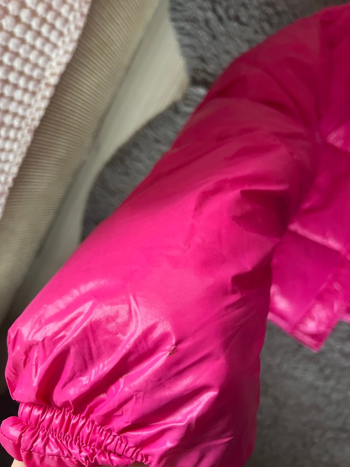 Parlak Pembe Kısa Kadın Kışlık Mont - Görsel 3