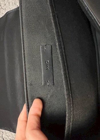 Zincir Detaylı Siyah Deri Kadın Çanta - Görsel 4