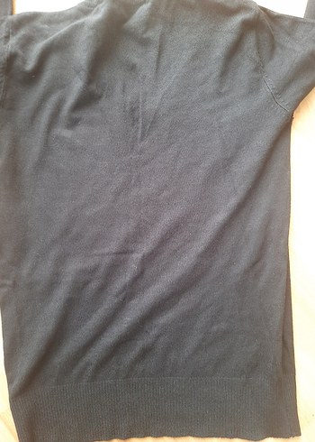 Siyah V Yaka tshirt - Görsel 3