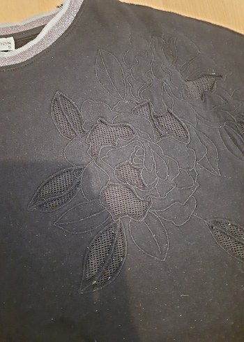 Siyah kadın Uzun Kollu Sweatshirt - Görsel 5