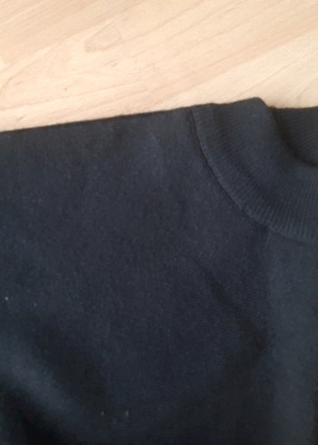 Düğmeli Siyah Kadın Sweatshirt - Görsel 6