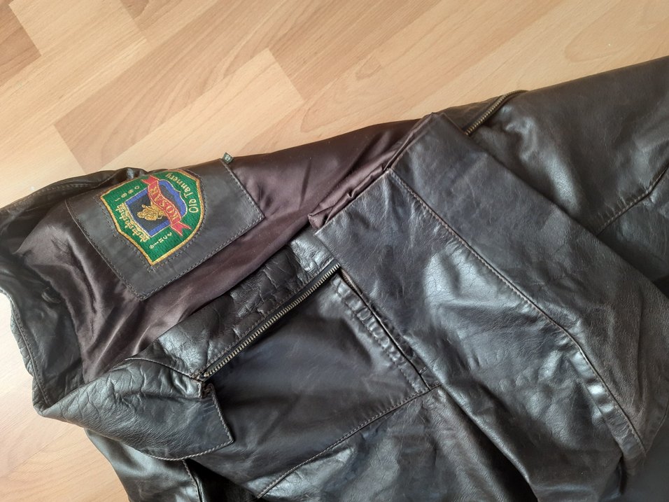 Kahverengi deri Biker Ceket - Görsel 5