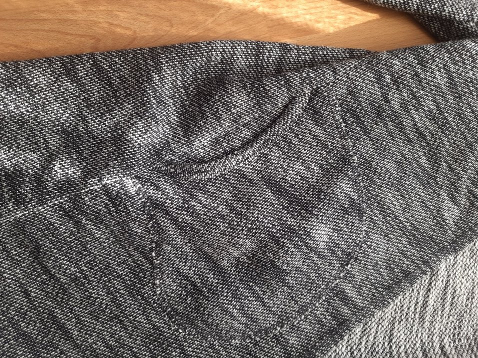 Gri Yüksek Yakalı Hamile Triko Hırka - Görsel 4