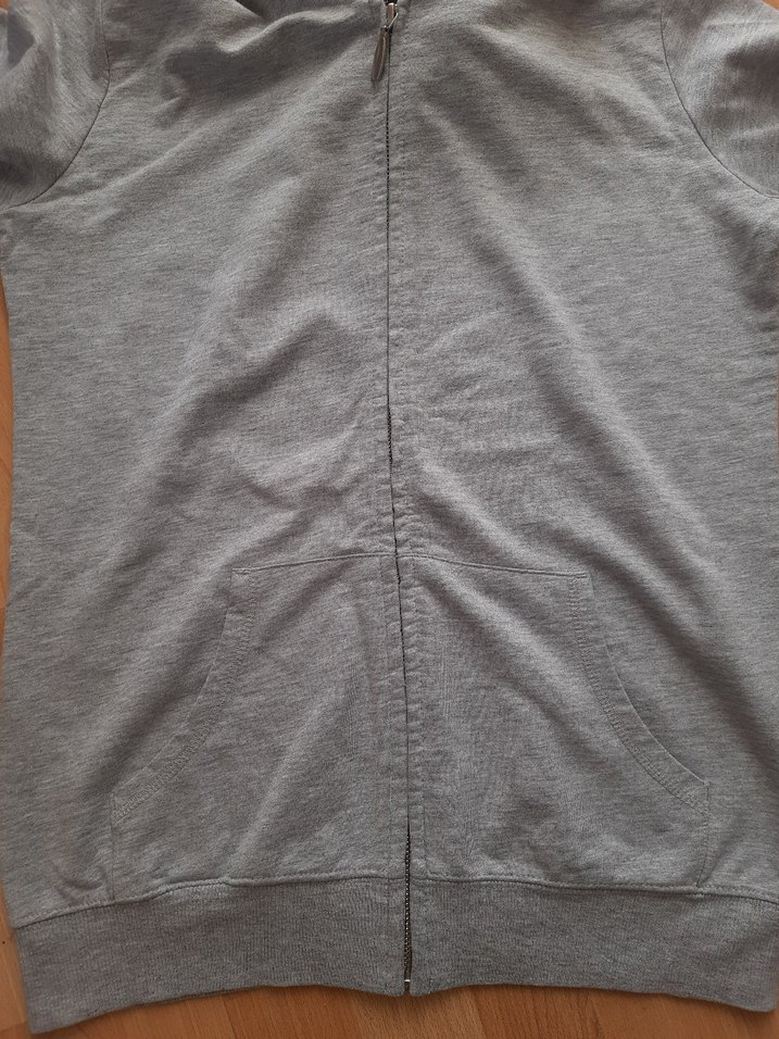 Gri Kapüşonlu Sweatshirt - Görsel 5