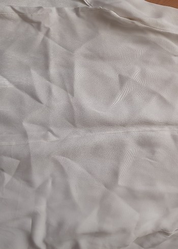 Beyaz Keten gömlek - Görsel 5