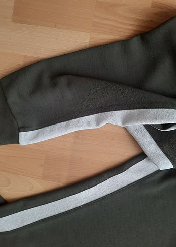 kadın haki eşofman sweat takım - Görsel 5