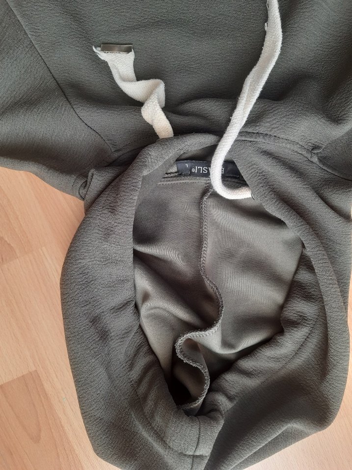 kadın haki eşofman sweat takım - Görsel 2