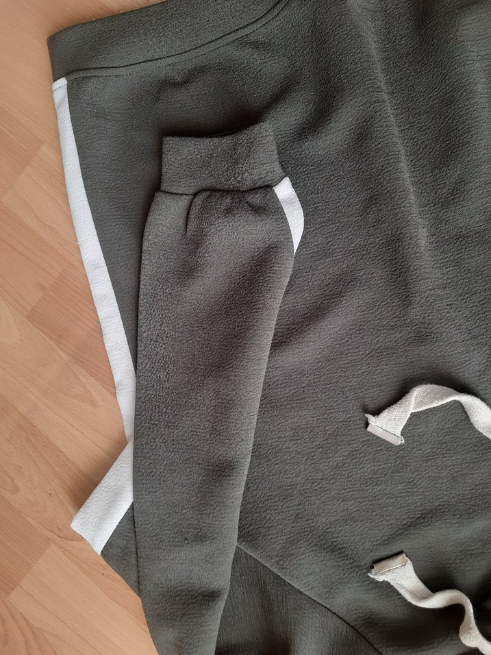 kadın haki eşofman sweat takım - Görsel 3