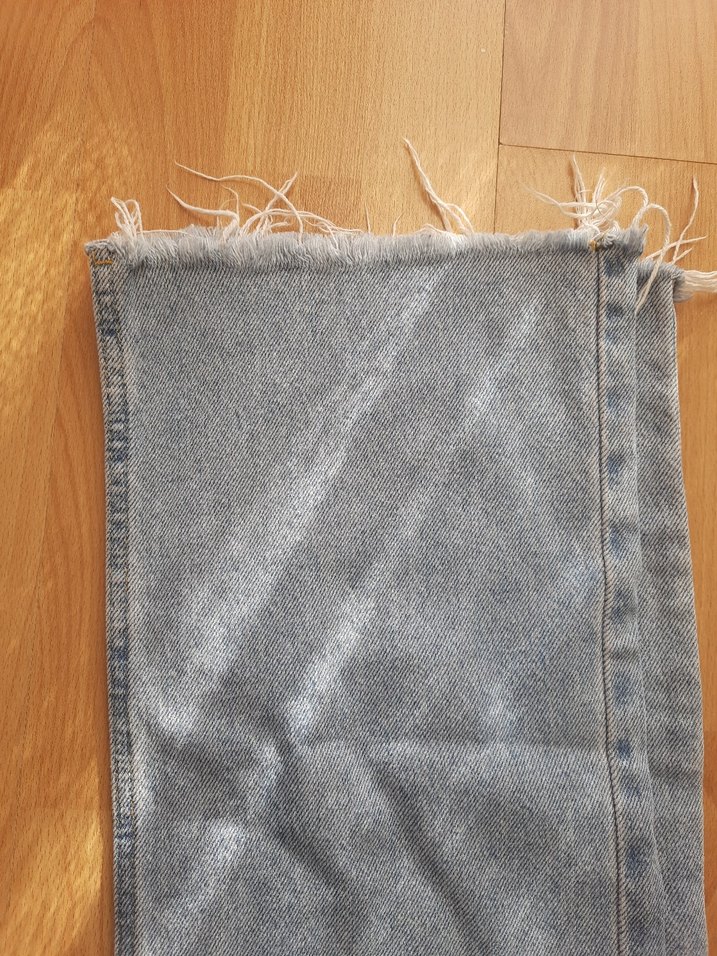 Gri Loose Fit Midi Denim Kadın Jean - Görsel 2