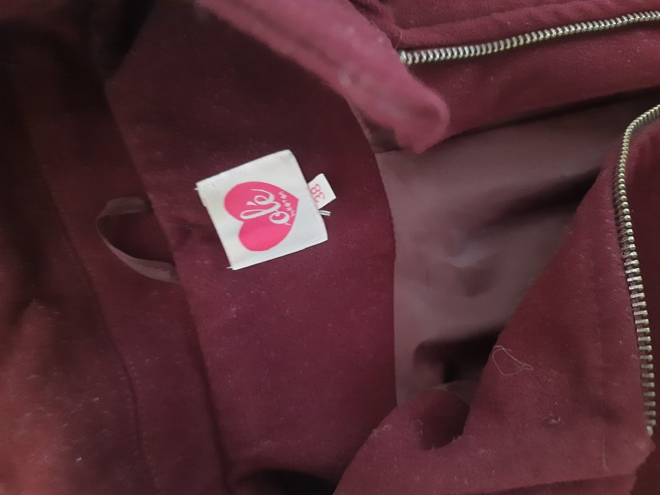 Fermuarlı Bordo Kaban - Görsel 5