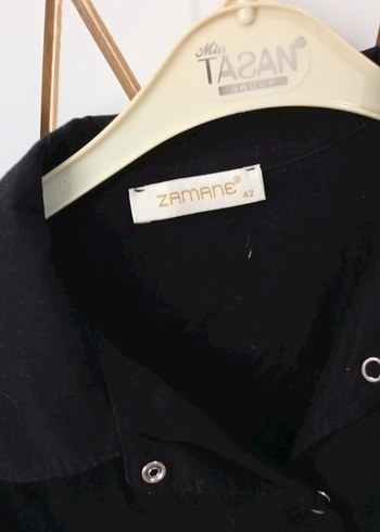 Nakış Detaylı Siyah Uzun Kollu Kadın Gömlek - Görsel 4