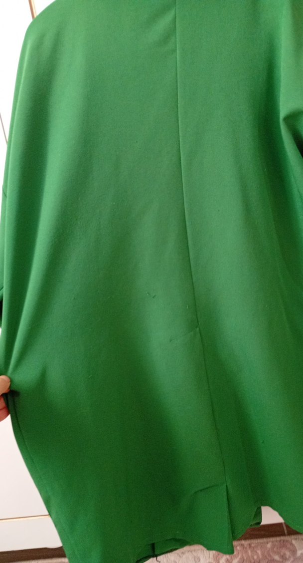 Düğmeli Yeşil Kadın Blazer Ceket - Görsel 3