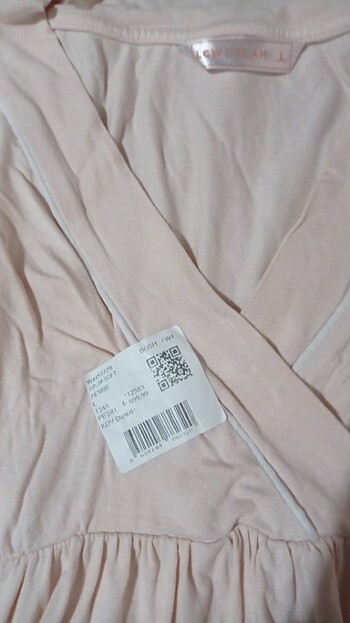 Pudra rengi V Yaka Kısa Kollu Hamile Bluzu - Görsel 3