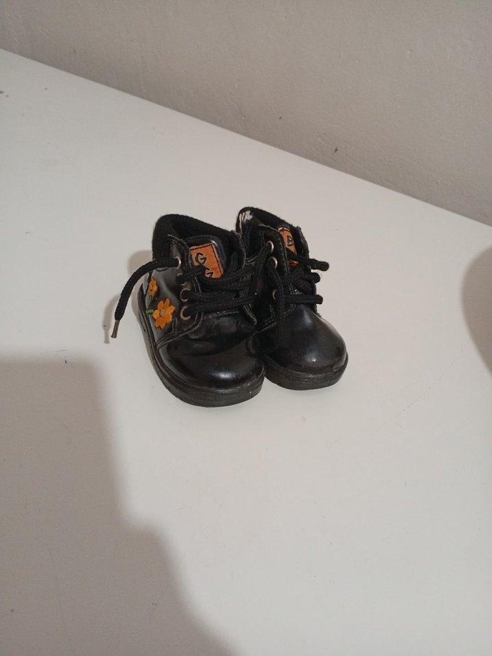 Kız Çocuk Siyah Nakışlı İlk Adım Botu - Görsel 4