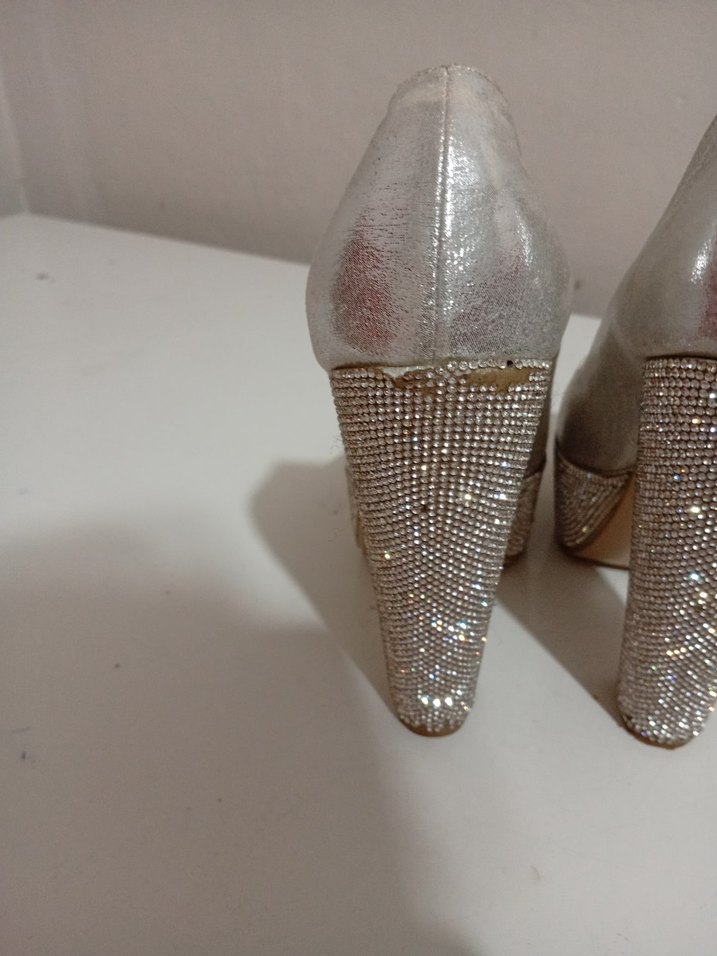 Platform Topuklu Abiye Ayakkabı - Görsel 3