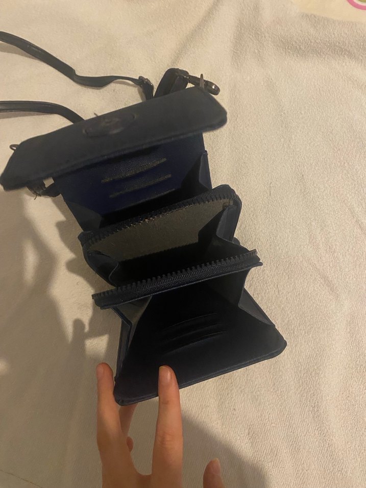 Siyah Süet Kadın Çapraz Çanta - Görsel 2