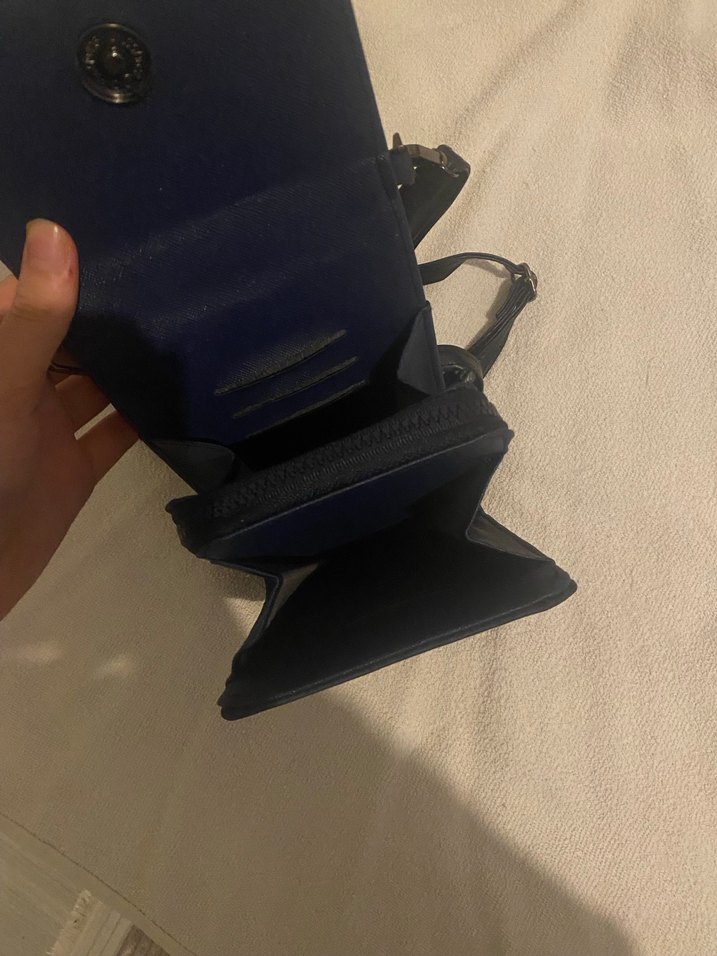 Siyah Süet Kadın Çapraz Çanta - Görsel 3