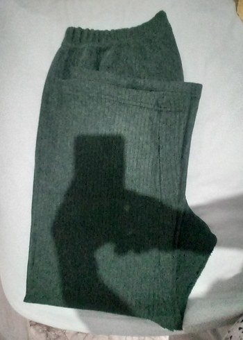 Yeşil Boğazlı Örgü Kadın Kazak - Görsel 2