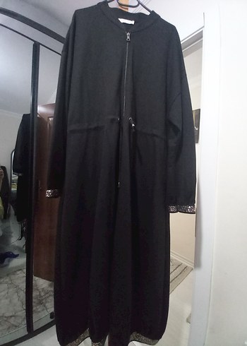 Düğmeli Siyah Gotik Kadın Uzun Elbise - Görsel 2