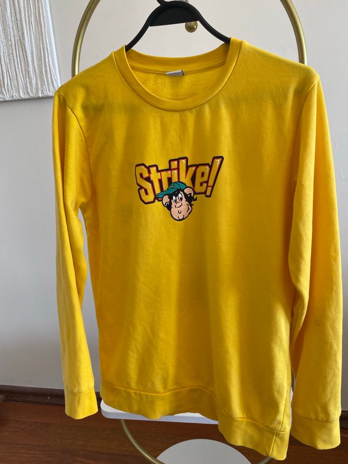 Sarı Baskılı çocuk Sweatshirt - Görsel 3