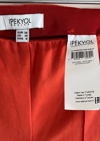 ipekyol Kirmizi Yuksek Bel Pantolon