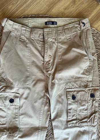 Camel Rengi Kadın kargoPantolon - Görsel 3