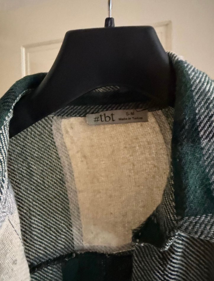 Düğmeli Gri Pamuklu Kadın Gömlek - Görsel 4