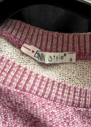 Mor Uzun Kollu Triko Kadın Kazak - Görsel 4