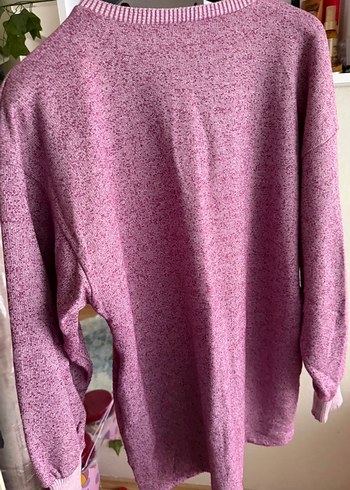 Mor Uzun Kollu Triko Kadın Kazak - Görsel 2