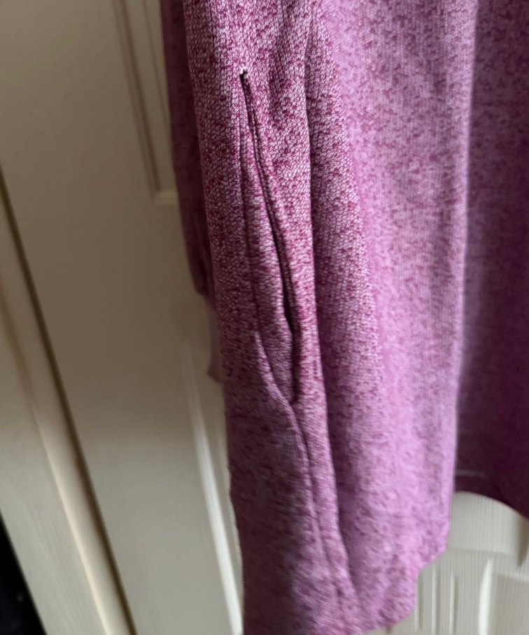 Mor Uzun Kollu Triko Kadın Kazak - Görsel 3