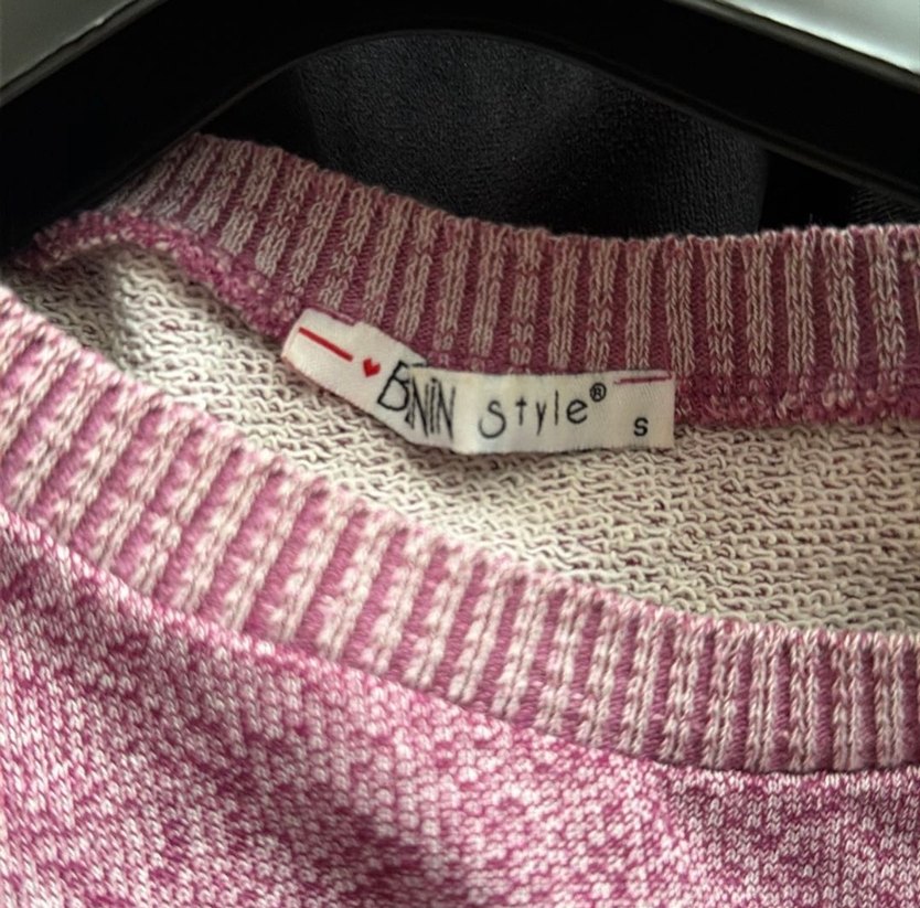 Mor Uzun Kollu Triko Kadın Kazak - Görsel 4