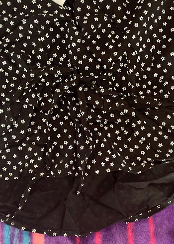 Düğmeli Puantiyeli Mini Kadın Bluz - Görsel 3