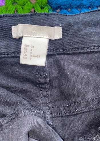 Kadın Siyah Mini Kot Şort - Görsel 2