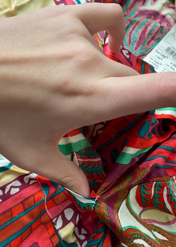 Renkli Bohem Desenli Uzun Gömlek - Görsel 3