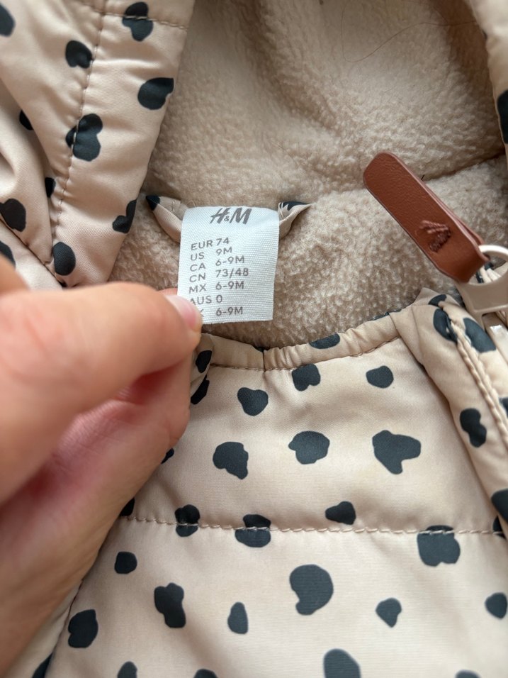 Kahverengi Leopar Desenli Kürklü Bebek Tulumu - Görsel 2