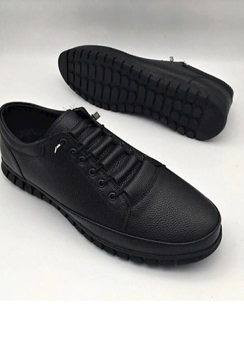 Siyah Erkek Günlük Bağcıklı Ayakkabı - Görsel 2
