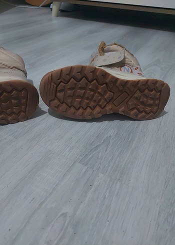 Kız Çocuk Bej Baskılı Lastikli Bot - Görsel 4