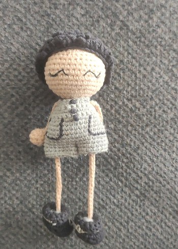 Gri El Örgüsü Bebek - Görsel 2