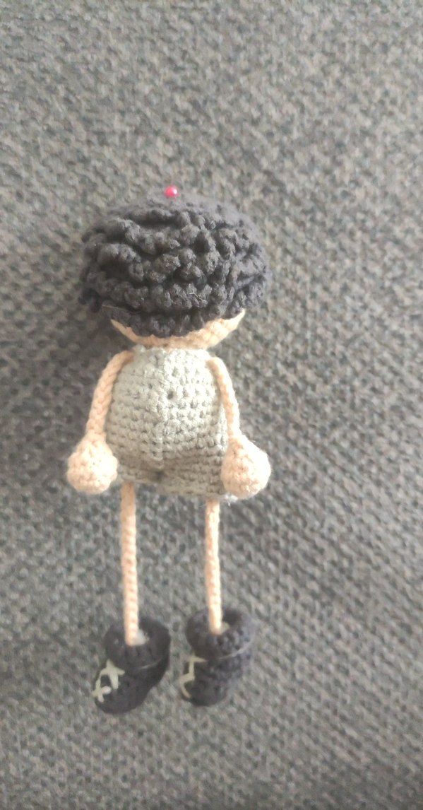 Gri El Örgüsü Bebek - Görsel 3