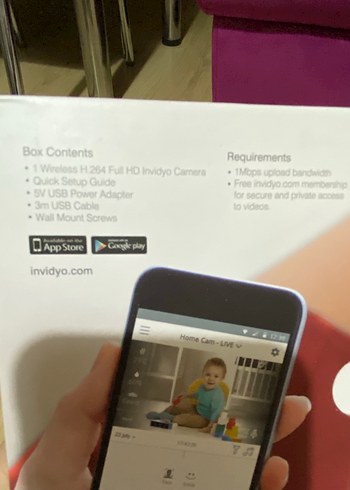 Invidyo Akıllı Bebek Monitörü Beyaz - Görsel 2