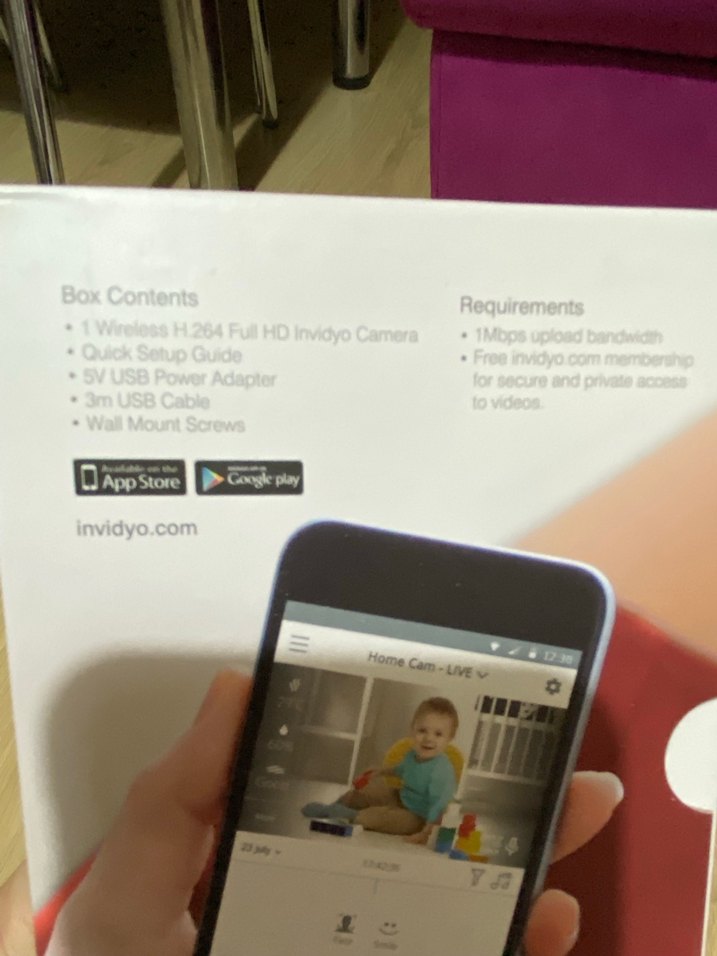 Invidyo Akıllı Bebek Monitörü Beyaz - Görsel 2